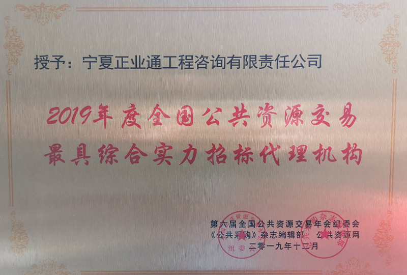 綜合實力招標(biāo)代理機(jī)構(gòu)